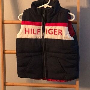 Hilfiger vest size 24 months & h&M Marvel graphic hoodie size 2T both excellent